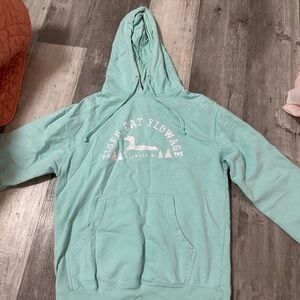 Mint Green Graphic Hoodie